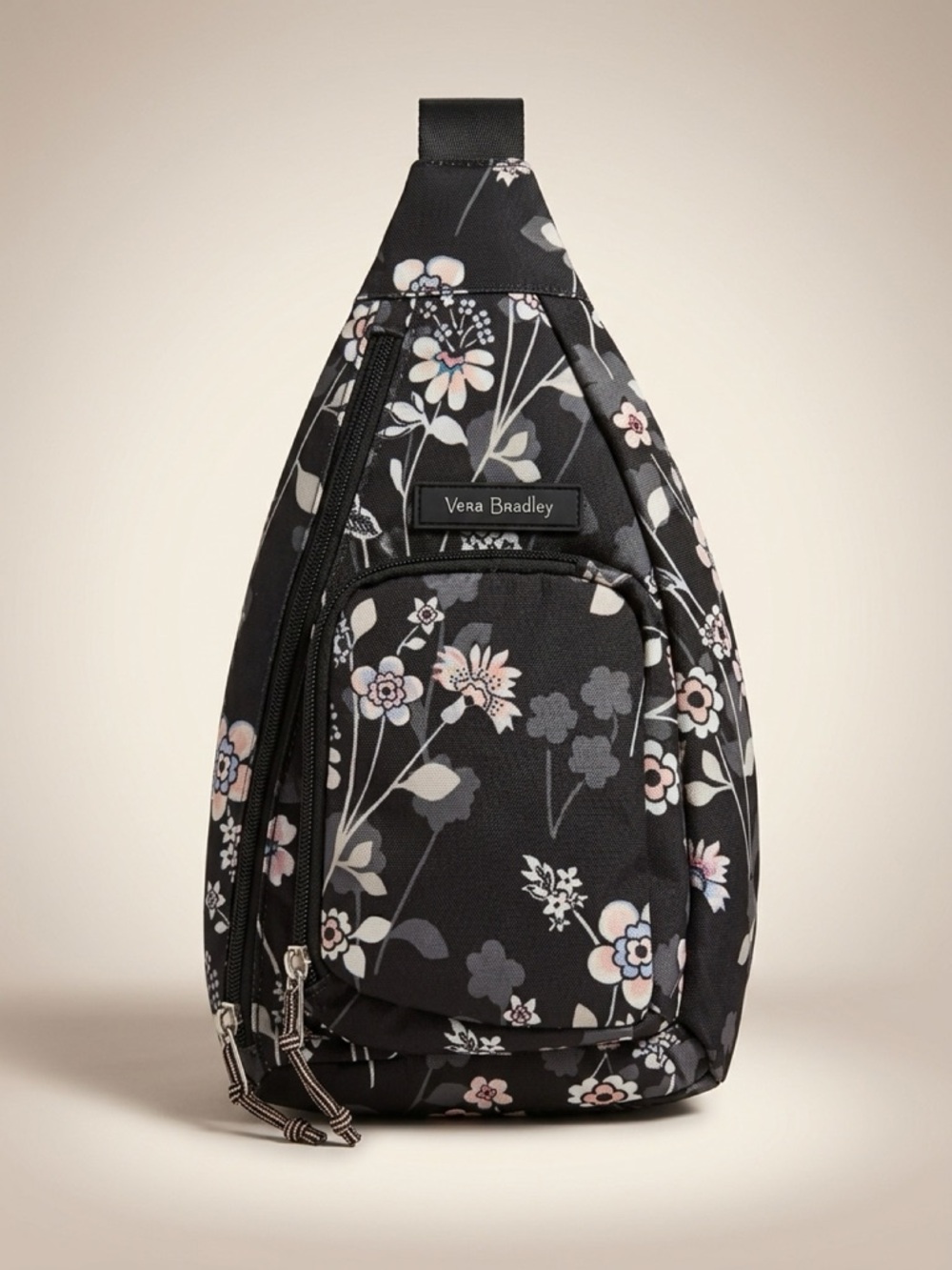 Vera Bradley sling back Black Floral Crossbody Sling Bag